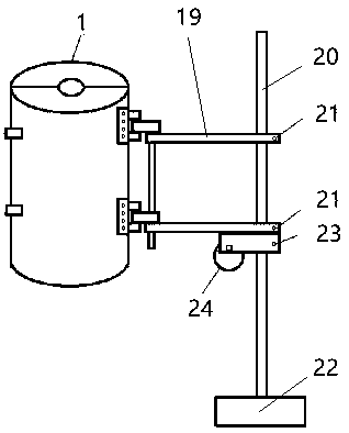 High-temperature fatigue testing device under combined action of vanadium pentoxide corrosion and sulfuric acid corrosion