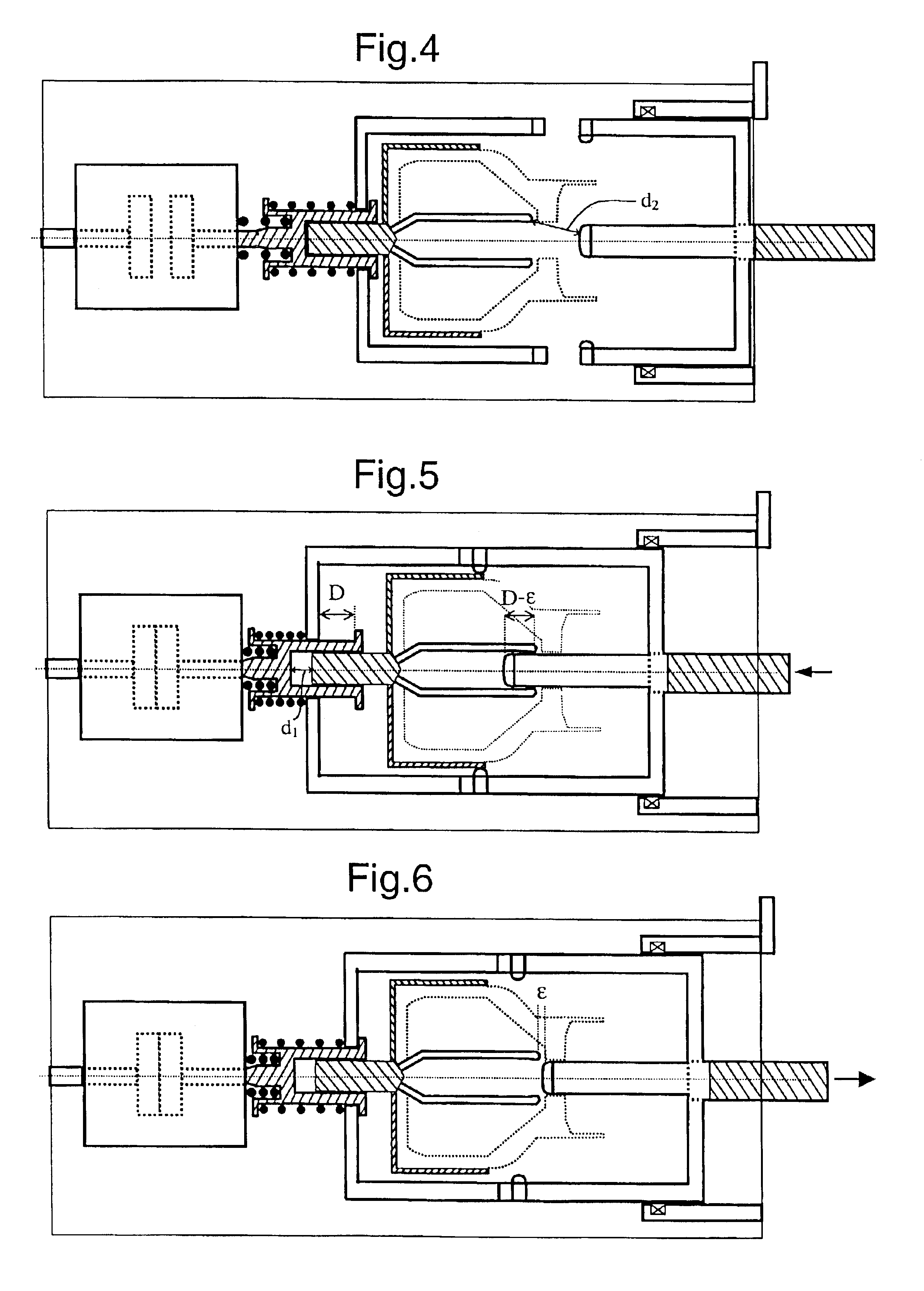 High-voltage or medium-voltage switch device with combined vacuum and gas breaking