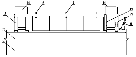 Suspension overturn type tunnel inverted arch formwork trolley and construction method thereof