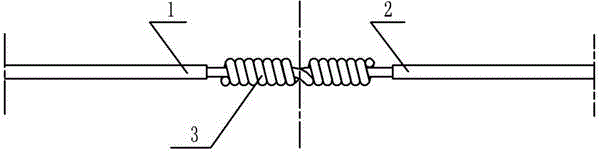 Production method of copper core cable soldered and sealed intermediate joint