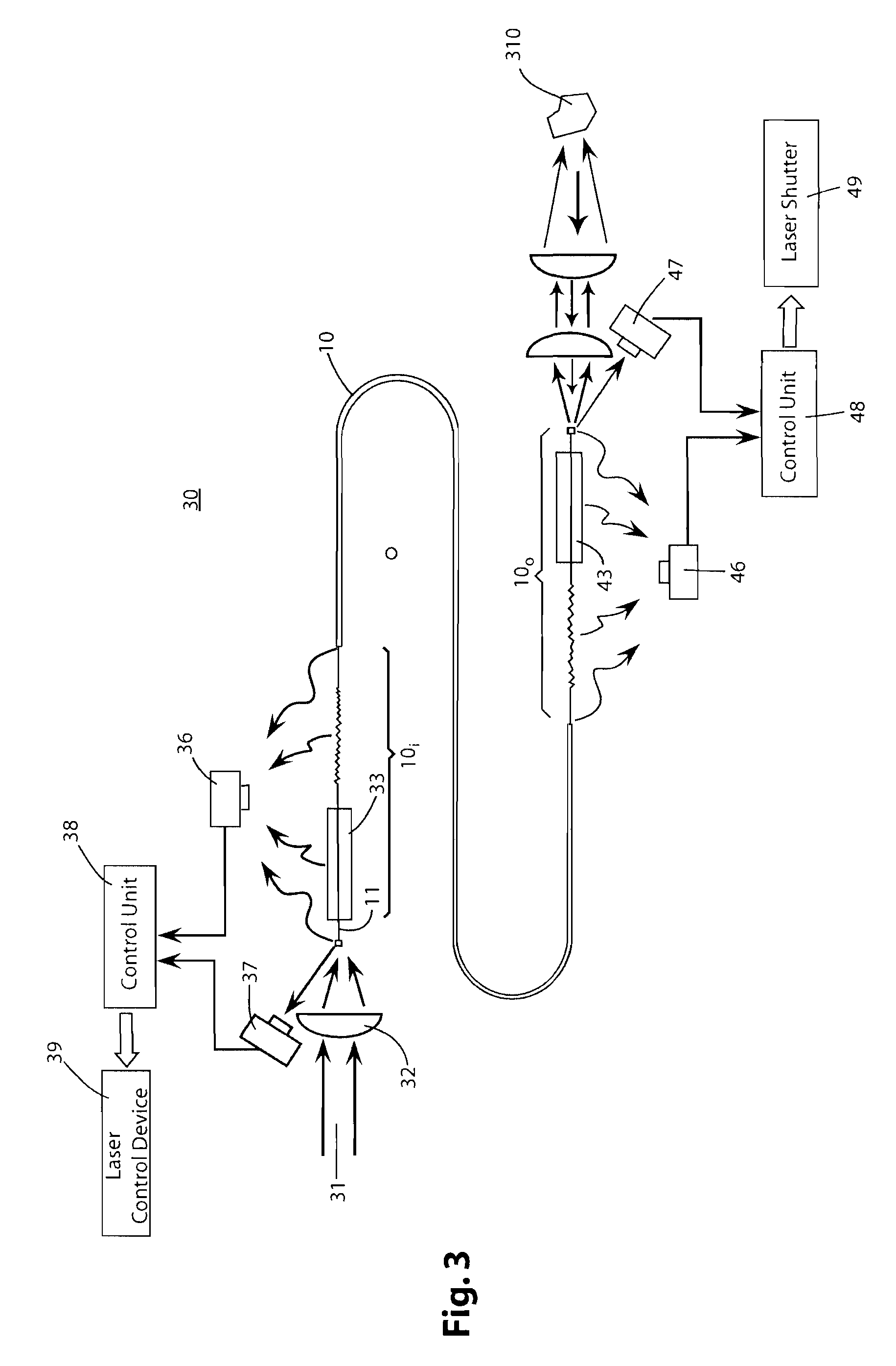 Fiber delivery system with enhanced passive fiber protection and active monitoring