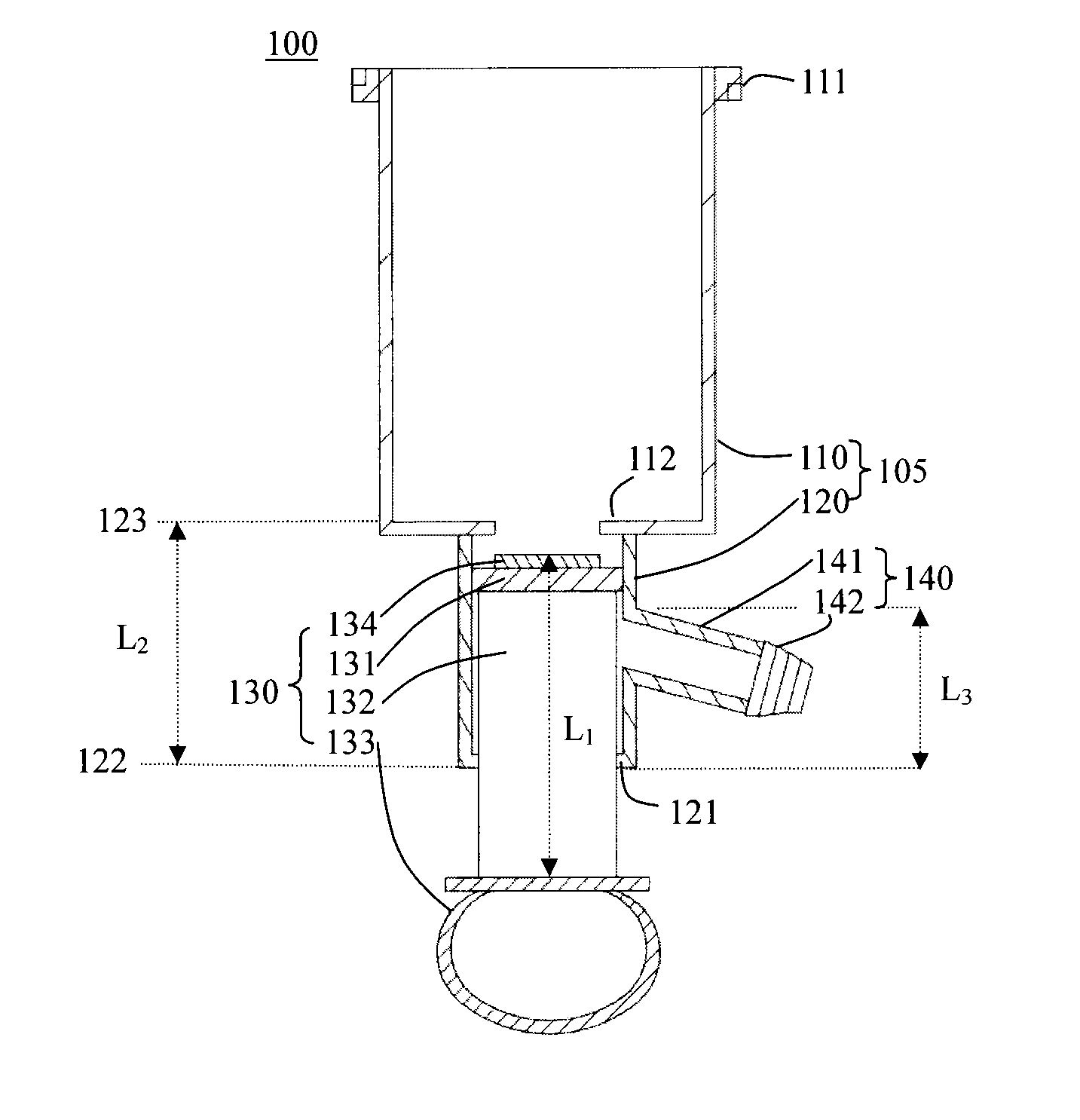 Modified Liquid Trap Cup and a Liquid Trap Assembly