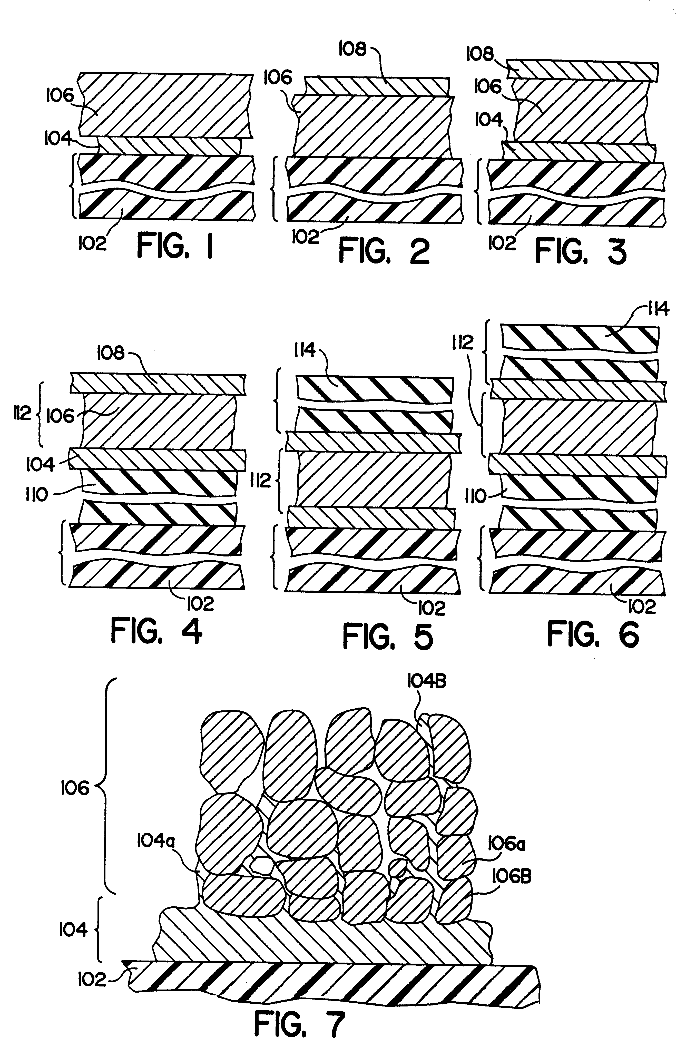 Gold-clad-silver-layer-containing films