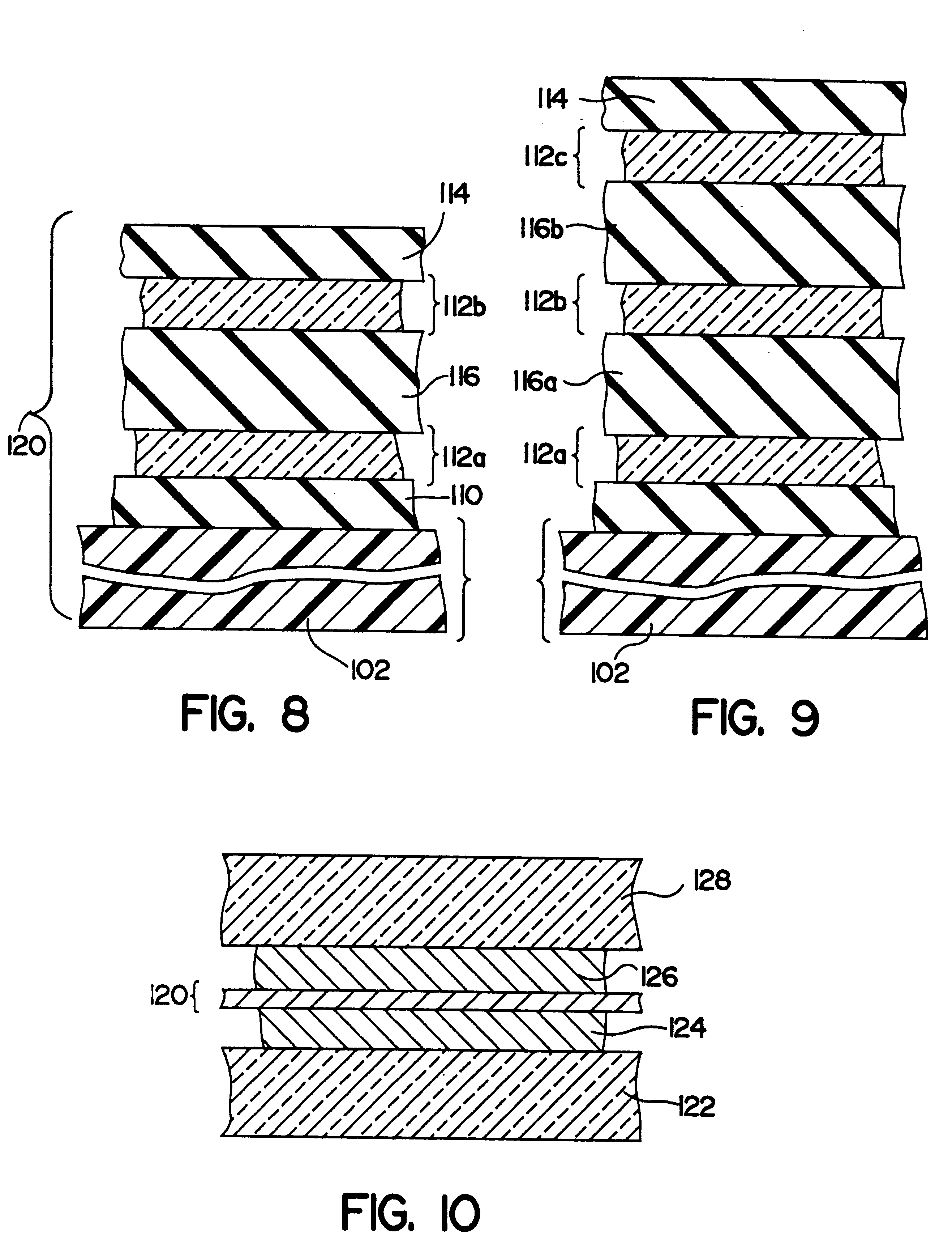 Gold-clad-silver-layer-containing films