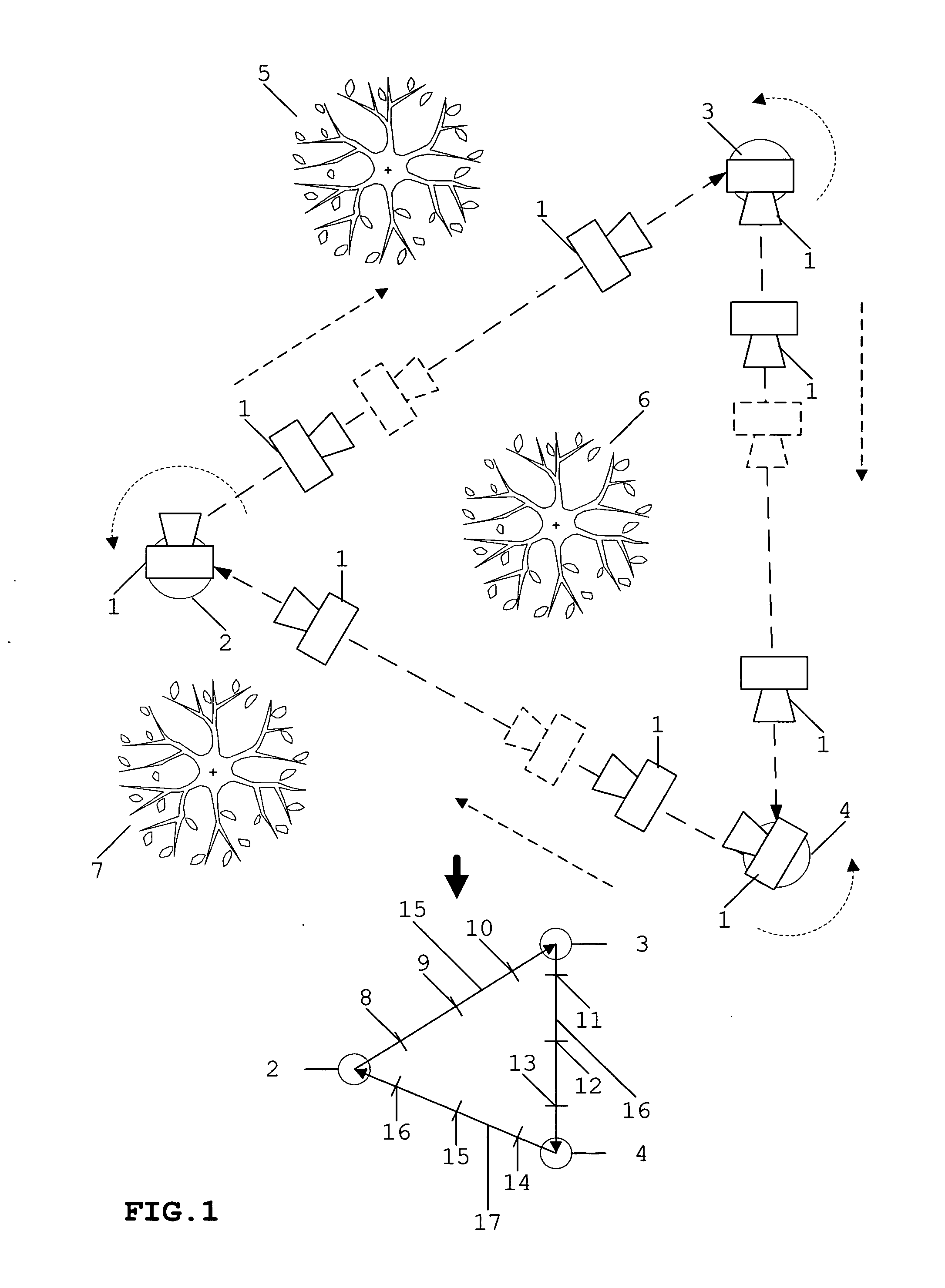 Method for creating virtual reality from real three-dimensional environment