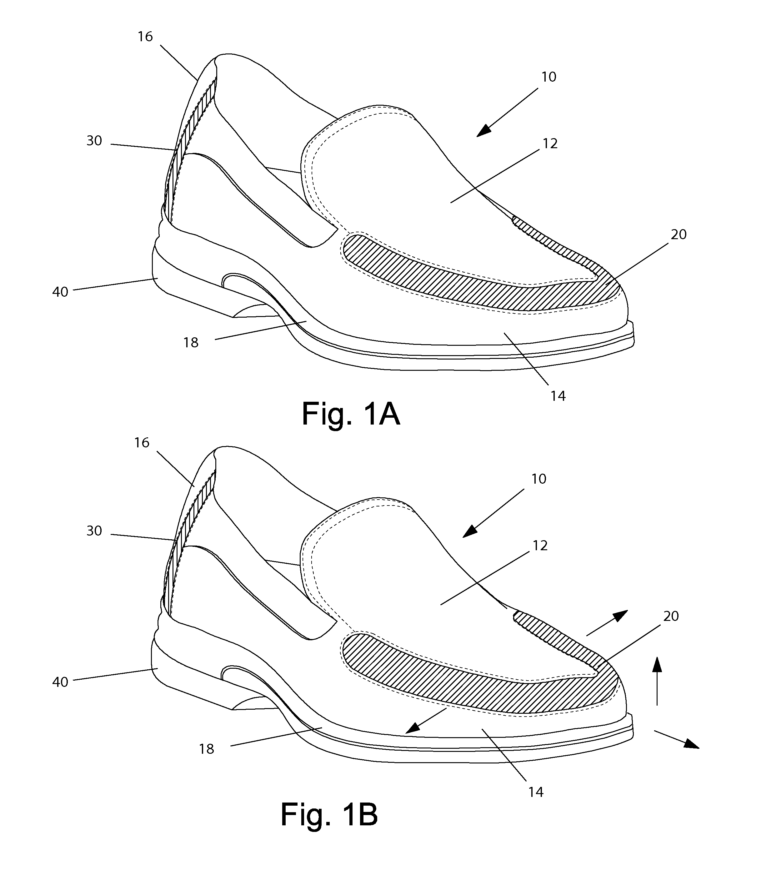 Expandable shoe