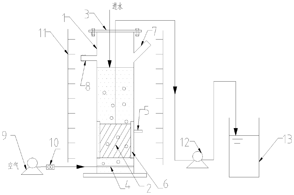 A method for cultivating microalgae at high density using municipal sewage in a membrane photobioreactor