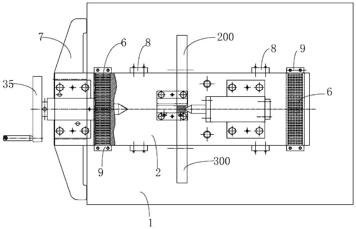 Automobile steering knuckle rod part thread machining clamp and device