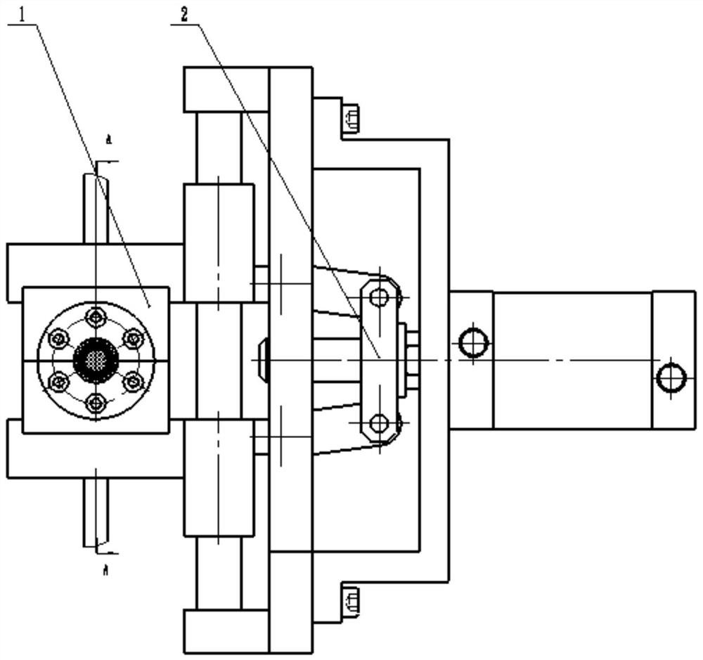 Non-contact glue-pressing type glue dipping device used in winding forming process