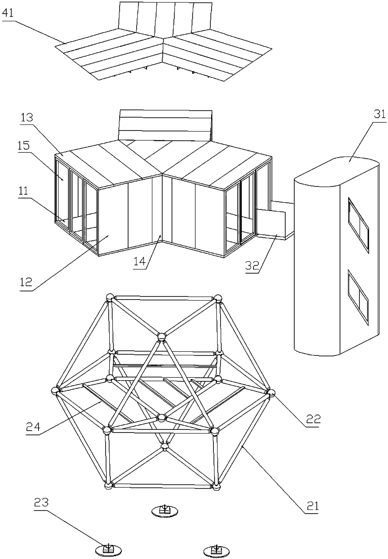 Multilayer assembly-type house system capable of growing