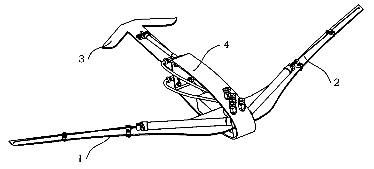 Flexible pectoral fin swing type underwater bionic robot