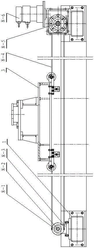 Device and method for hoisting round mold of vulcanization tank