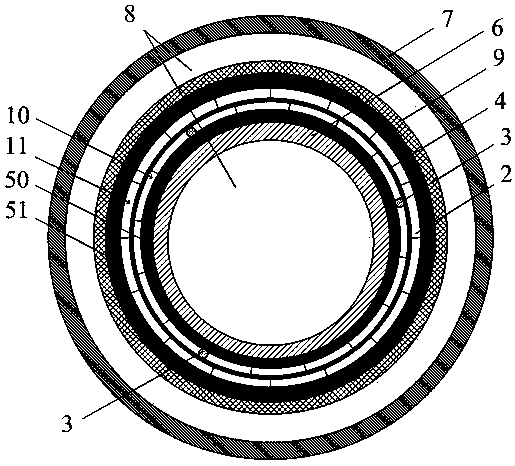 Novel high-temperature superconducting cable with built-in optical fiber and manufacturing method thereof