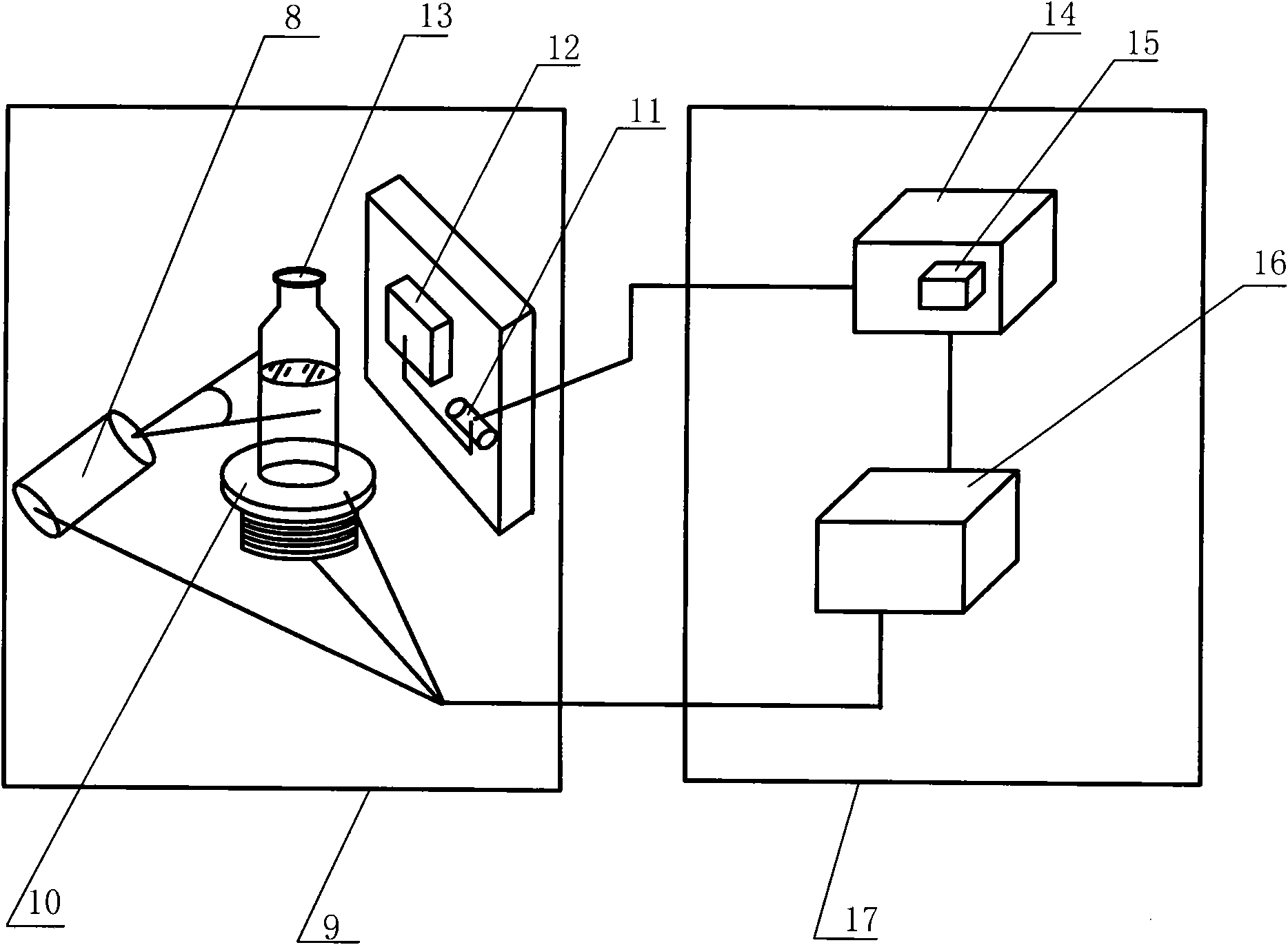 Double-energy X-ray spiral CT device for detecting liquid safety, and detection method thereof