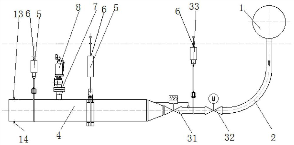 Ultra-supercritical safety valve test platform under actual working condition