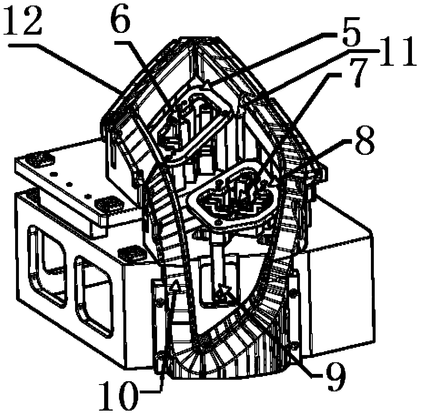 Car light testing fixture with separation and integration functions