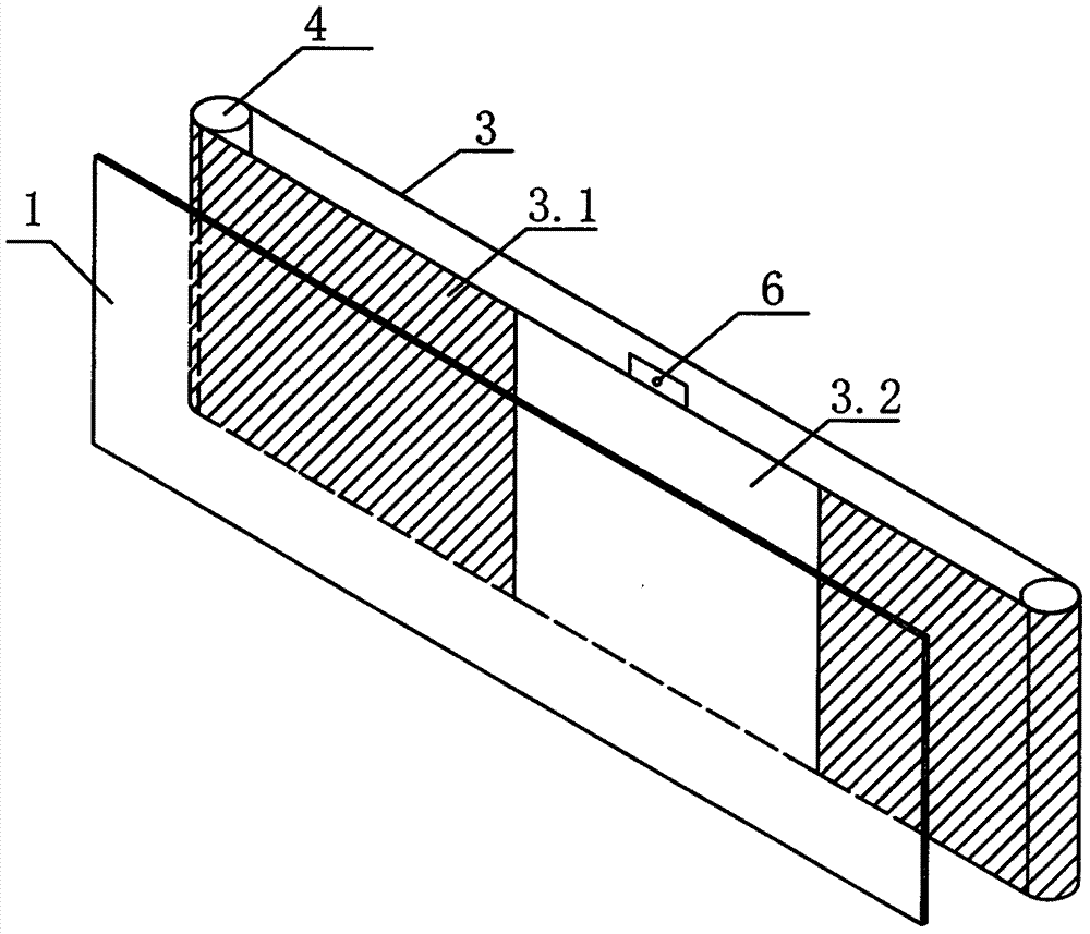 Control method of blackboard projection device for teaching