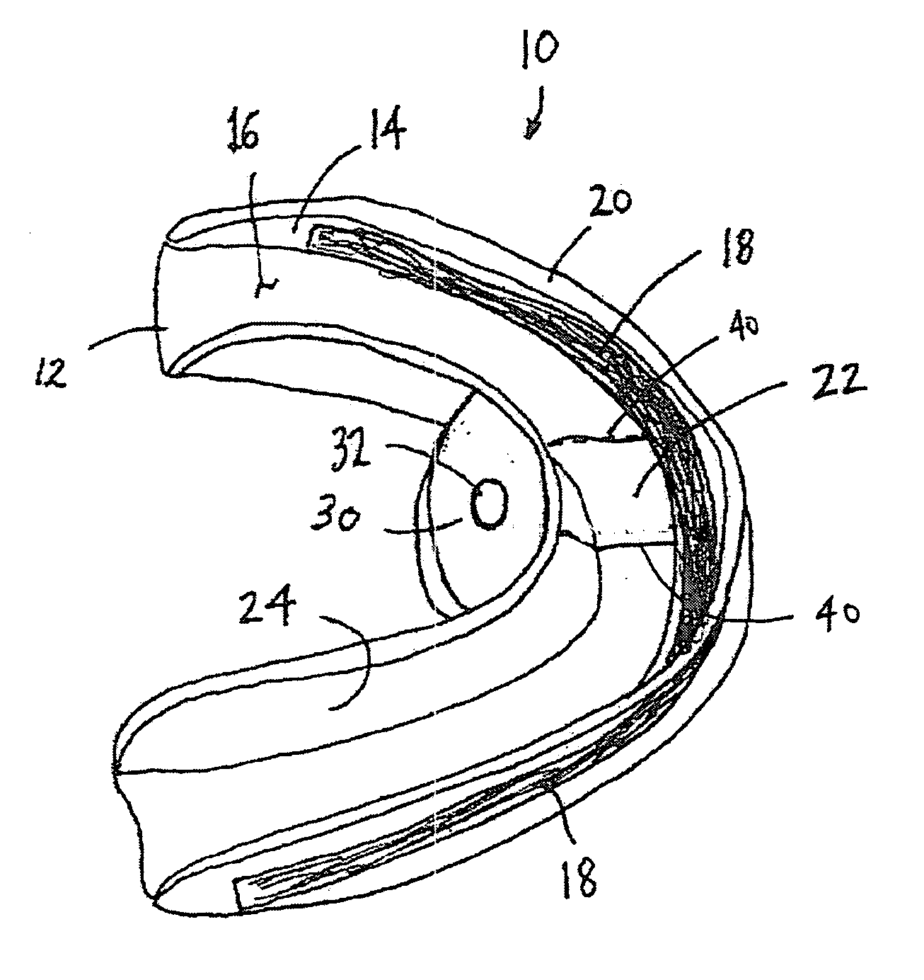 Self contained composition enhancing dental tray