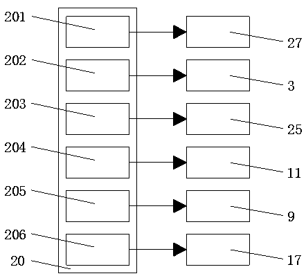 Granulated-feed mixing device for animal husbandry