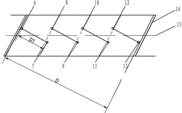 Transverse wave detection method for defects of spiral weld steel pipe body and flaw detection apparatus used in same