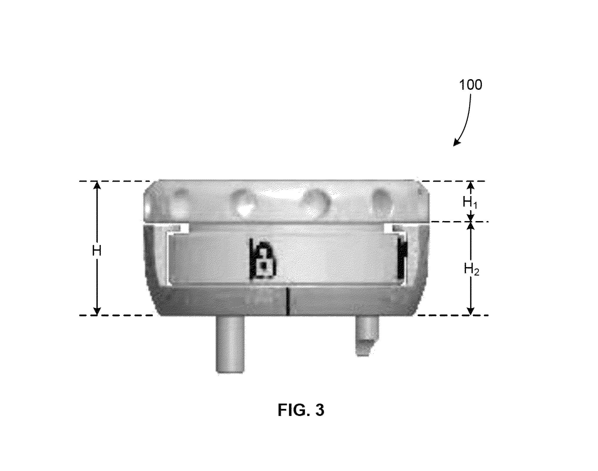 Lateral entry insert for cup trial