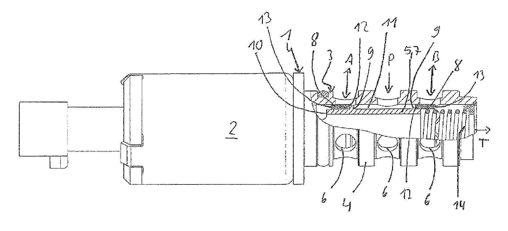 Electromagnetic actuating unit