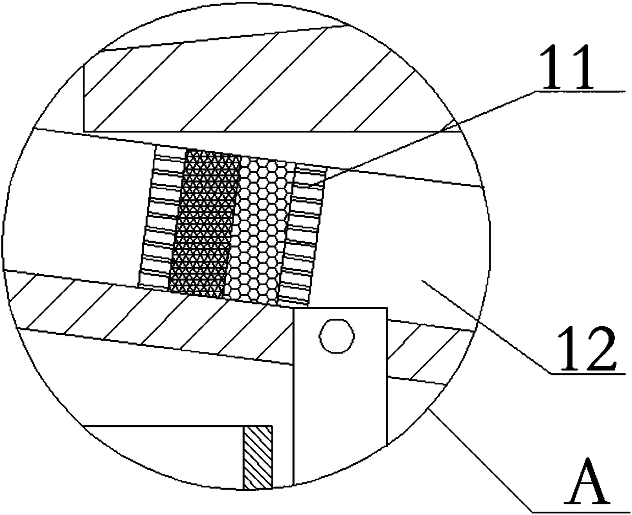 Dust-removing device for ceramic production line