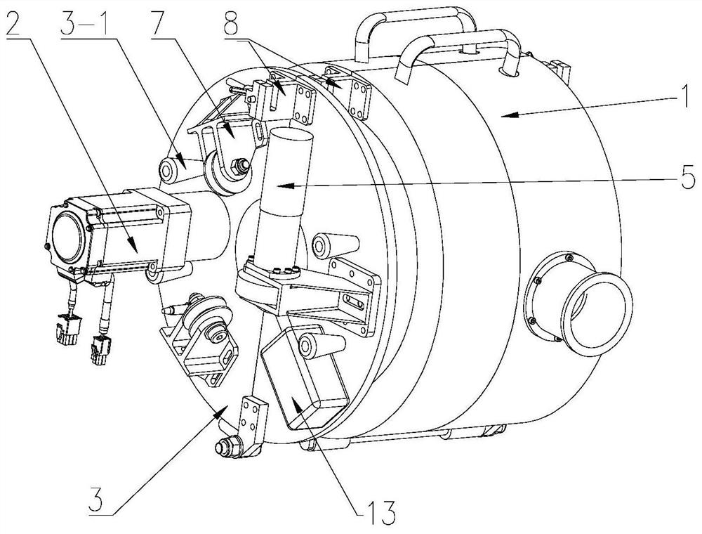 Automatic crawling grinding device for outer wall of circular pipe