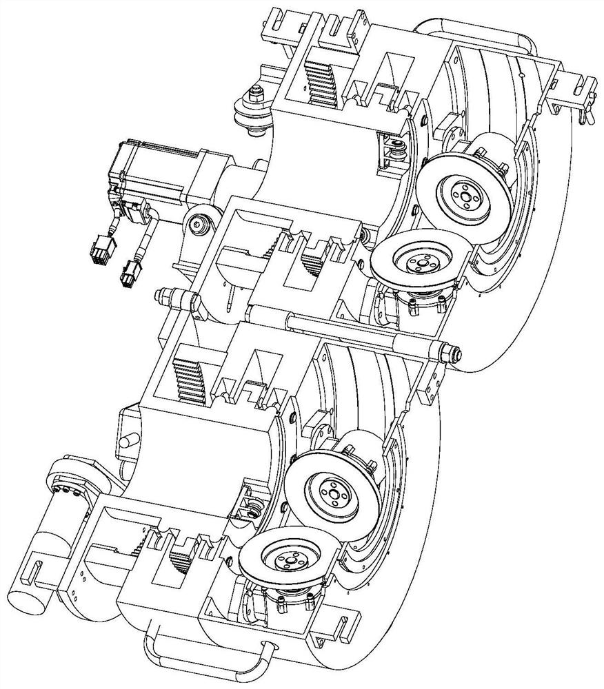 Automatic crawling grinding device for outer wall of circular pipe