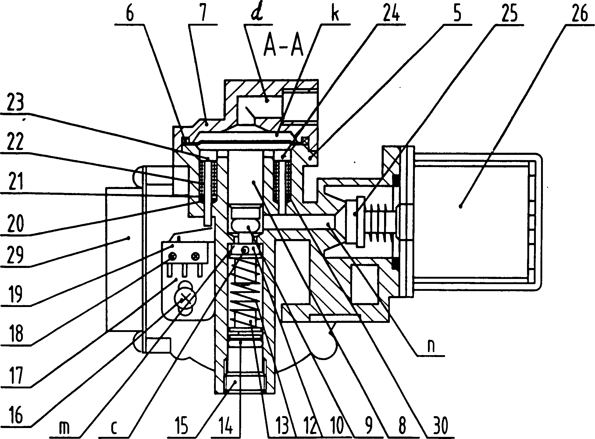 Control valve of high-pressure automatic steam pot