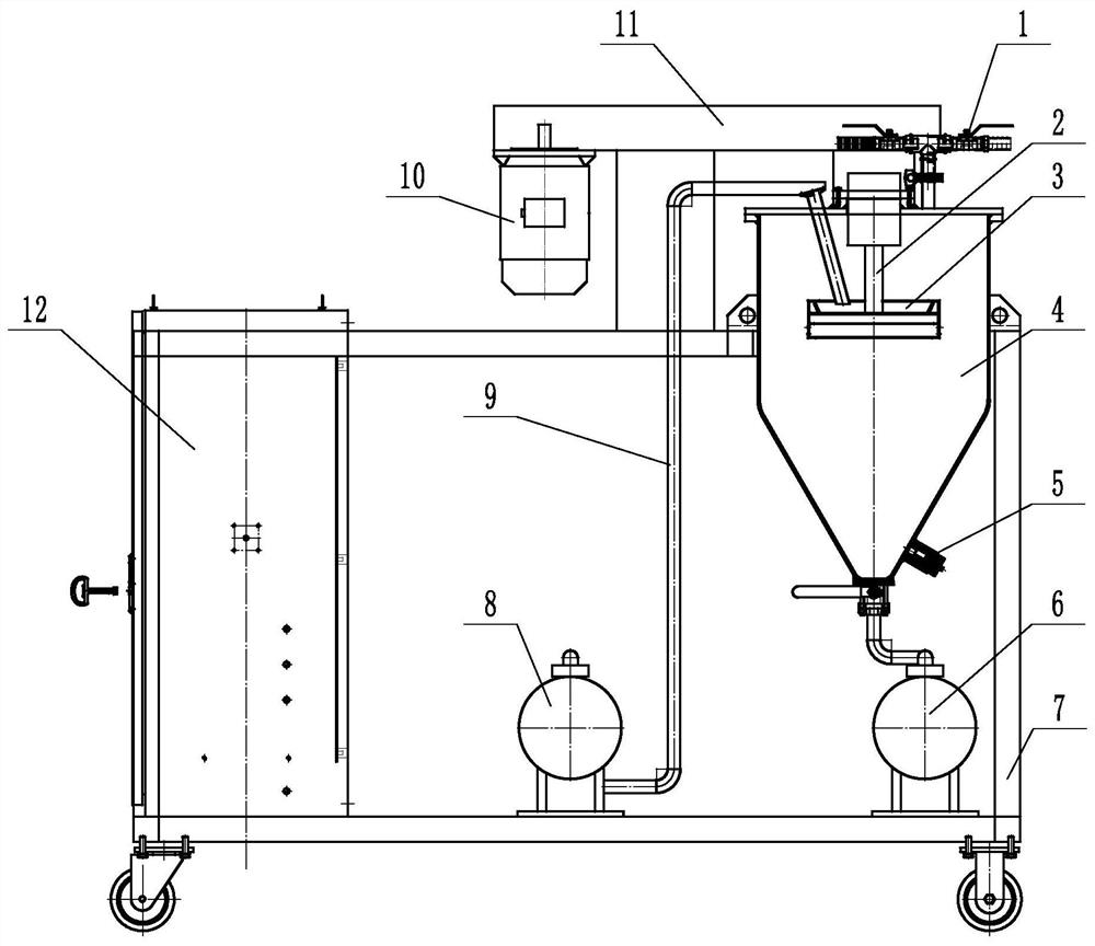 Centrifugal vacuum defoaming equipment for online continuous treatment