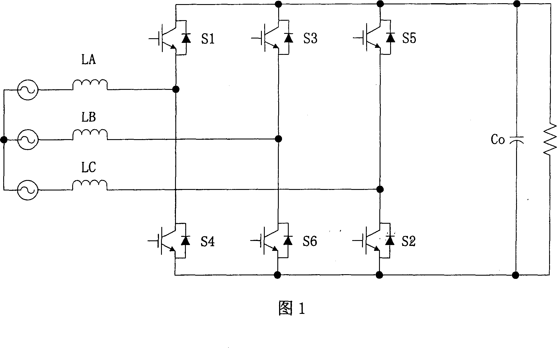 Composite active clamped 3-phase A.C-D.C power factor correction transformer