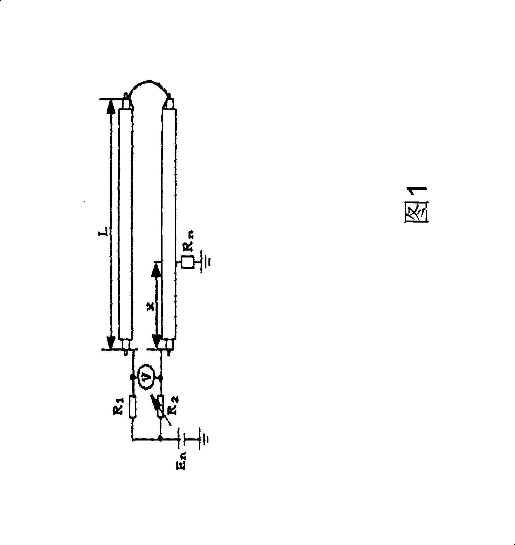 High-voltage cable trouble point checking method and its device