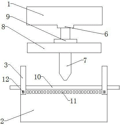 Multidirectional positioning and stamping die