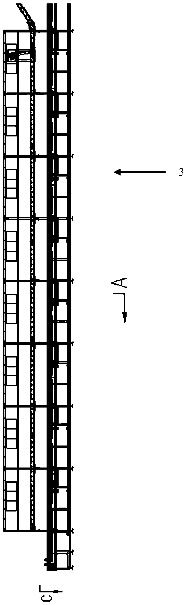 Logistics conveying system used in the intelligent dismantling system of waste power batteries