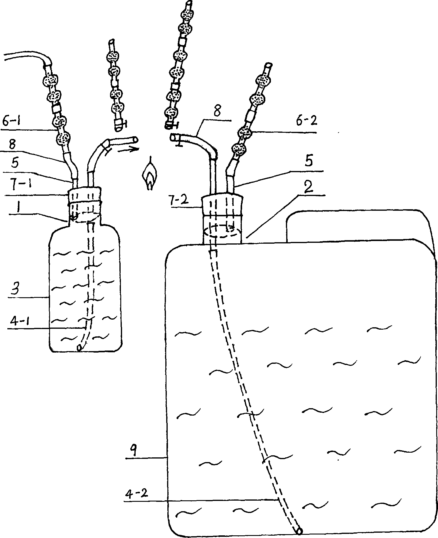 Method and device for culturing liquid cultivation seed of mushroom for eating and medicine