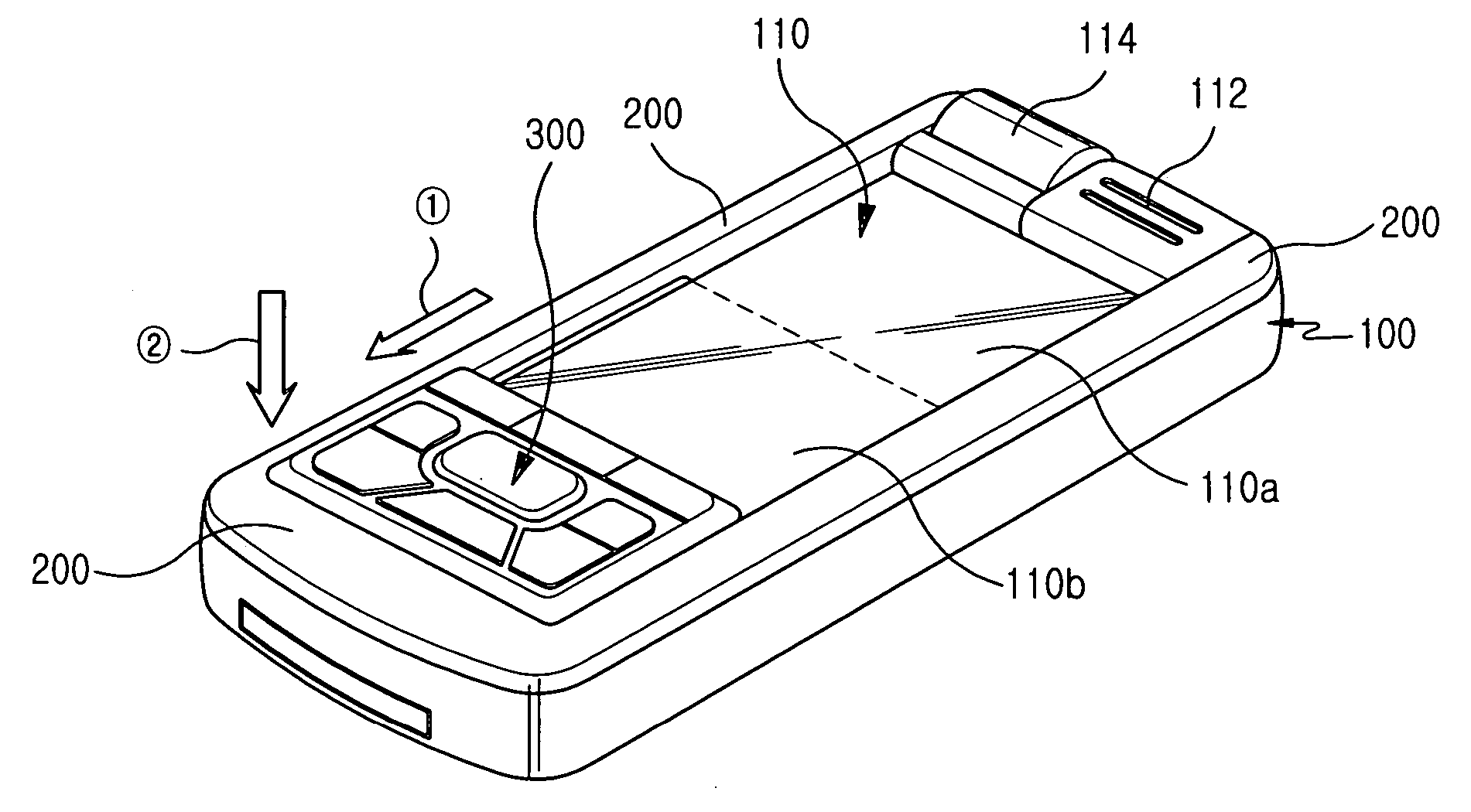 Portable communication device with sliding and pop-up type keypads