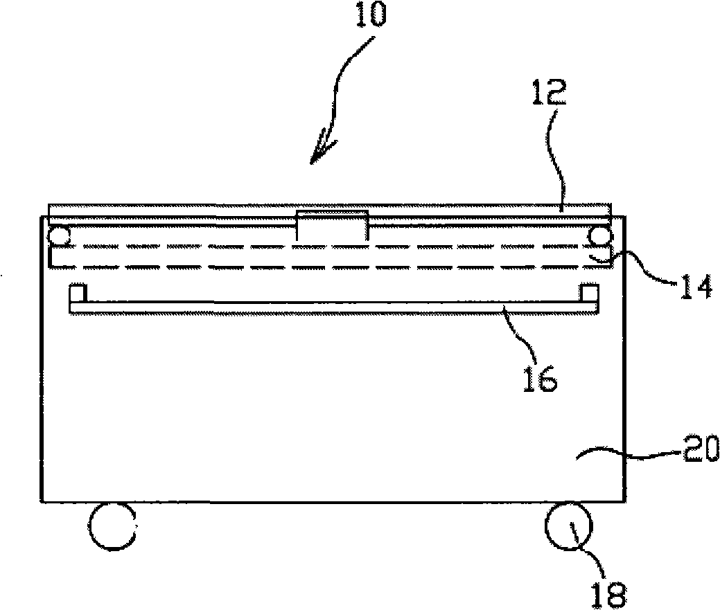 Gantry type light shield cleaning device