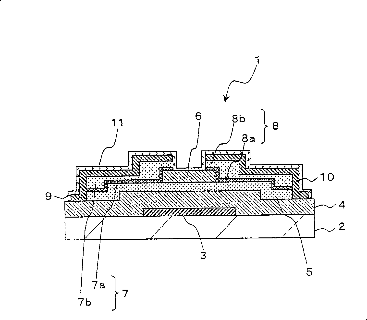 Thin-film transistor, its manufacturing method, and display