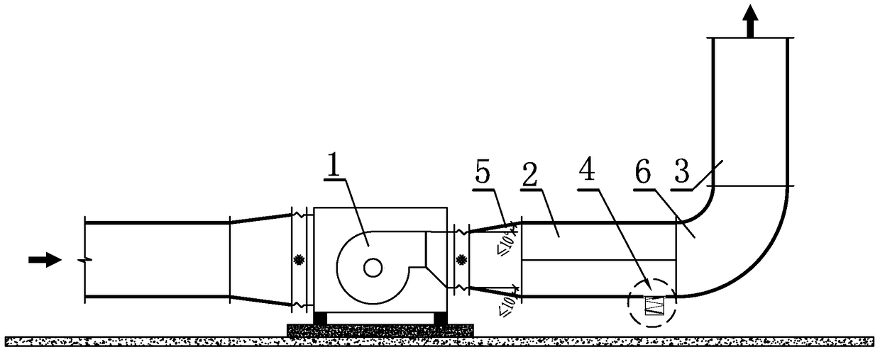 A low-resistance wind-proof, rain-proof wind/smoke exhaust device