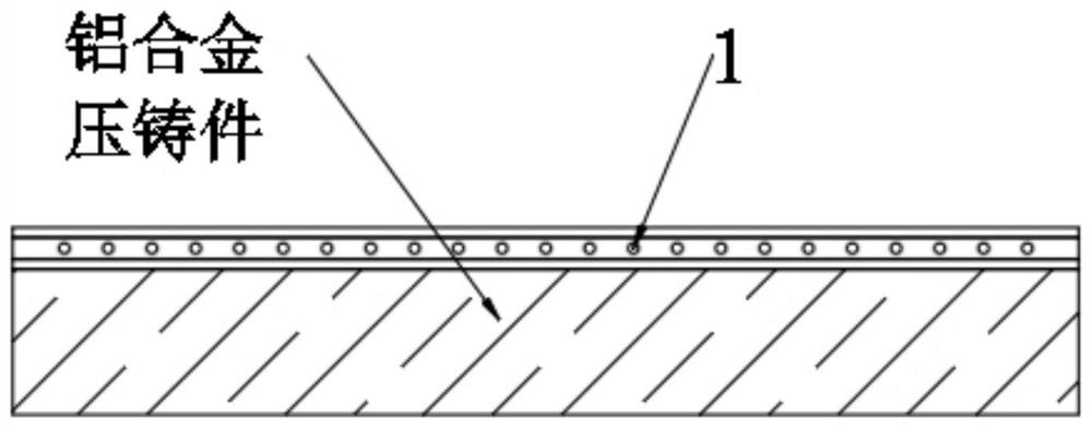 Light-weight aluminum alloy die casting surface treatment method