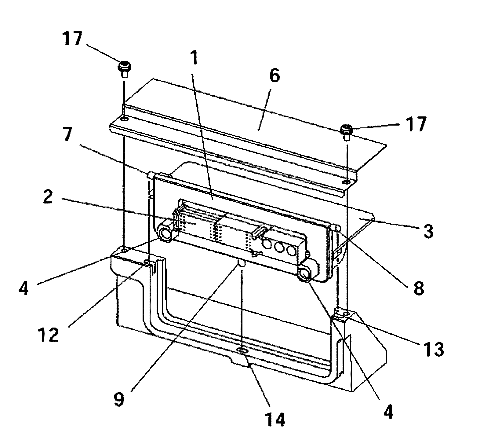 Back plug-in connector device