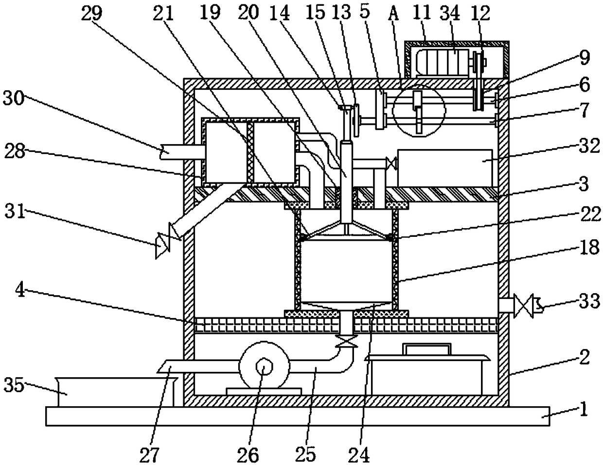 Sewage treatment device with anti-blocking function