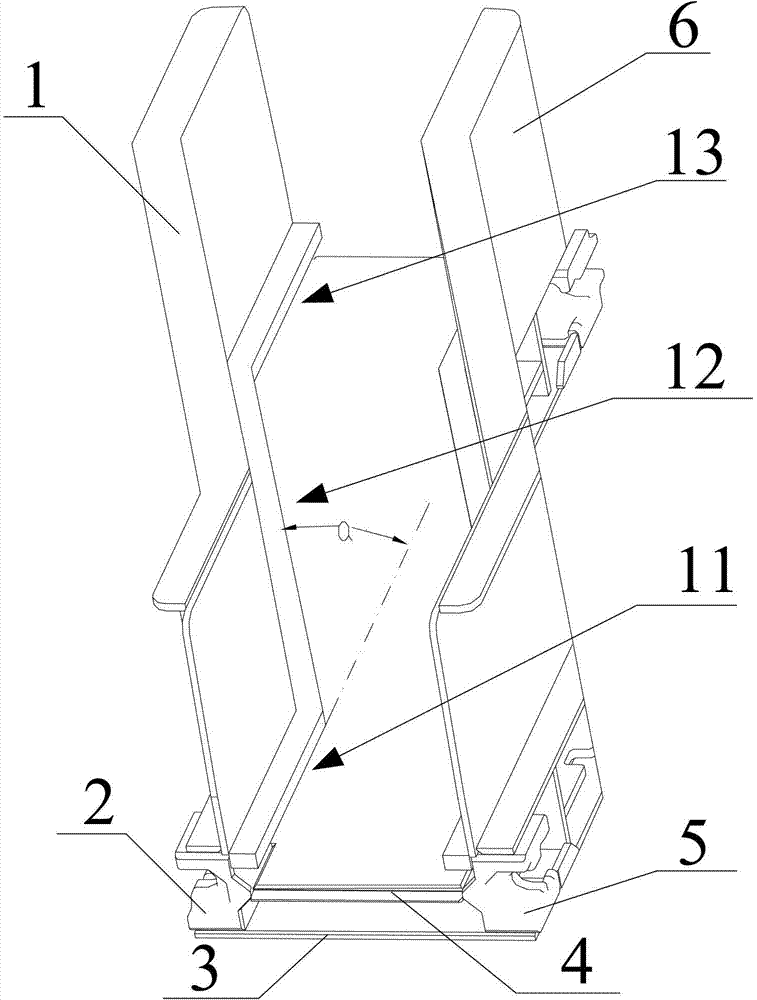 Transfer machine middle groove and transfer machine