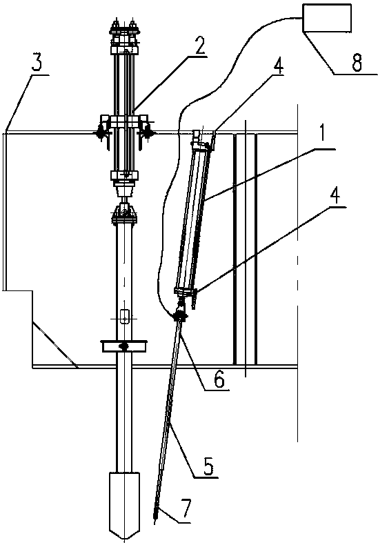 Device for measuring electrolyte temperature online