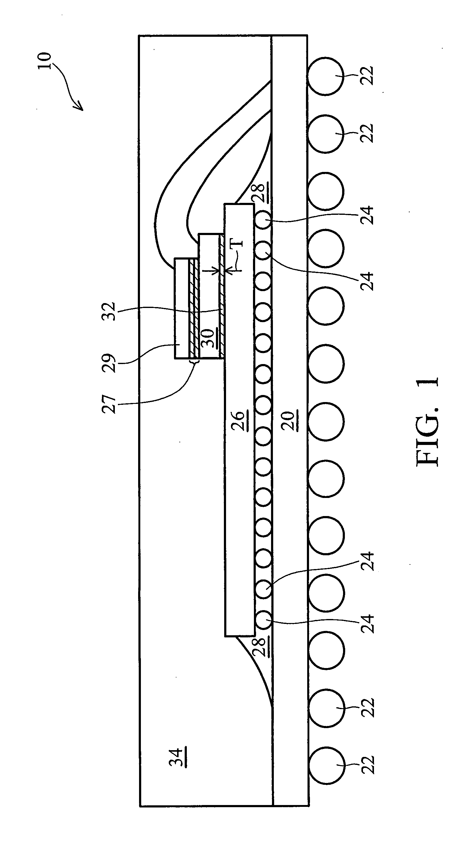 Stress buffer layer for packaging process