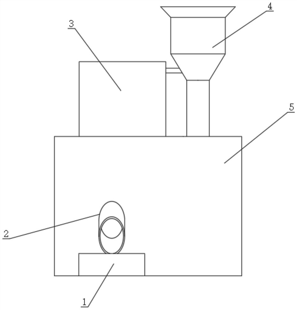 An automatic feeding and pounding machine