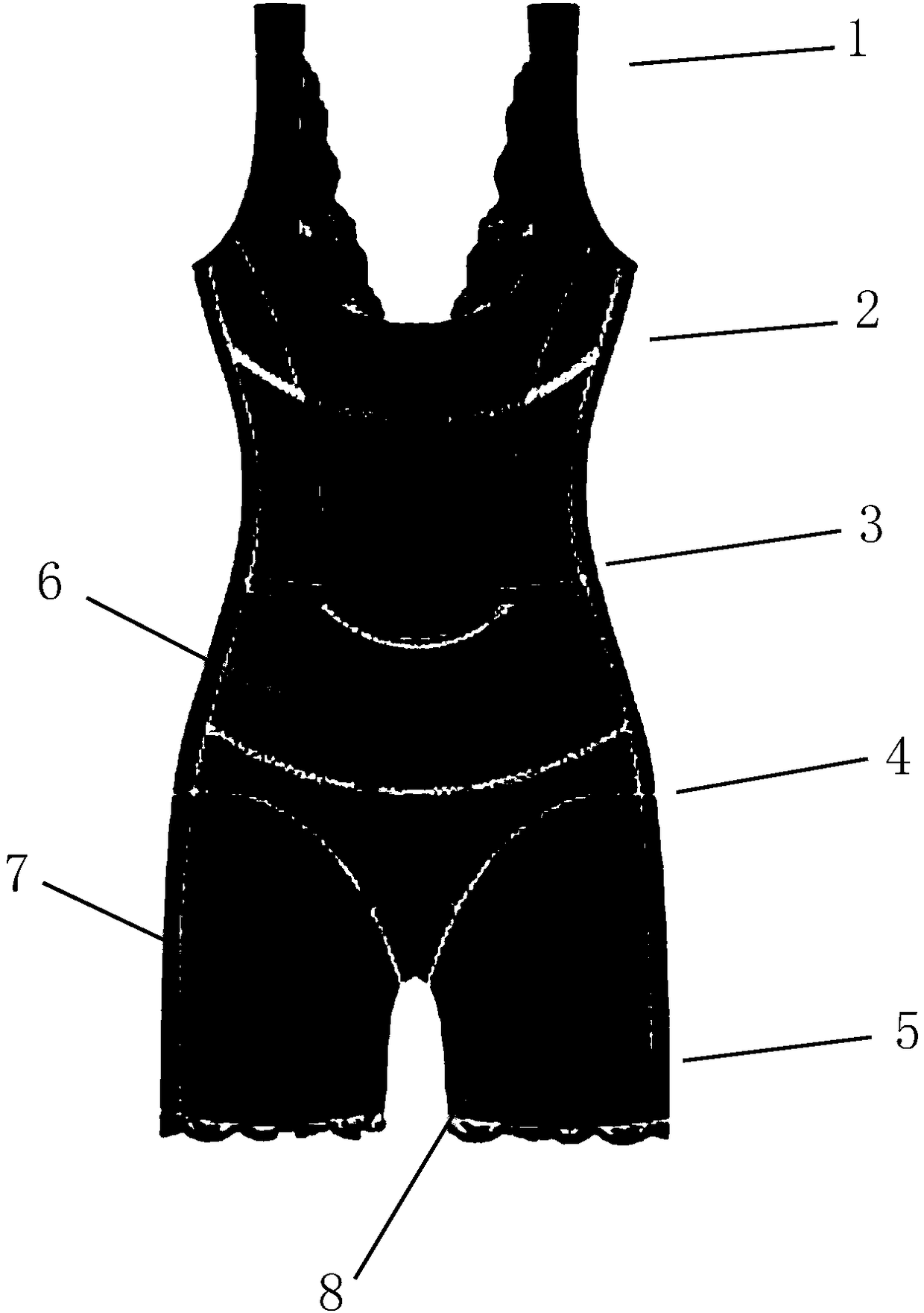 Body-shaping bodysuit with deodorization function