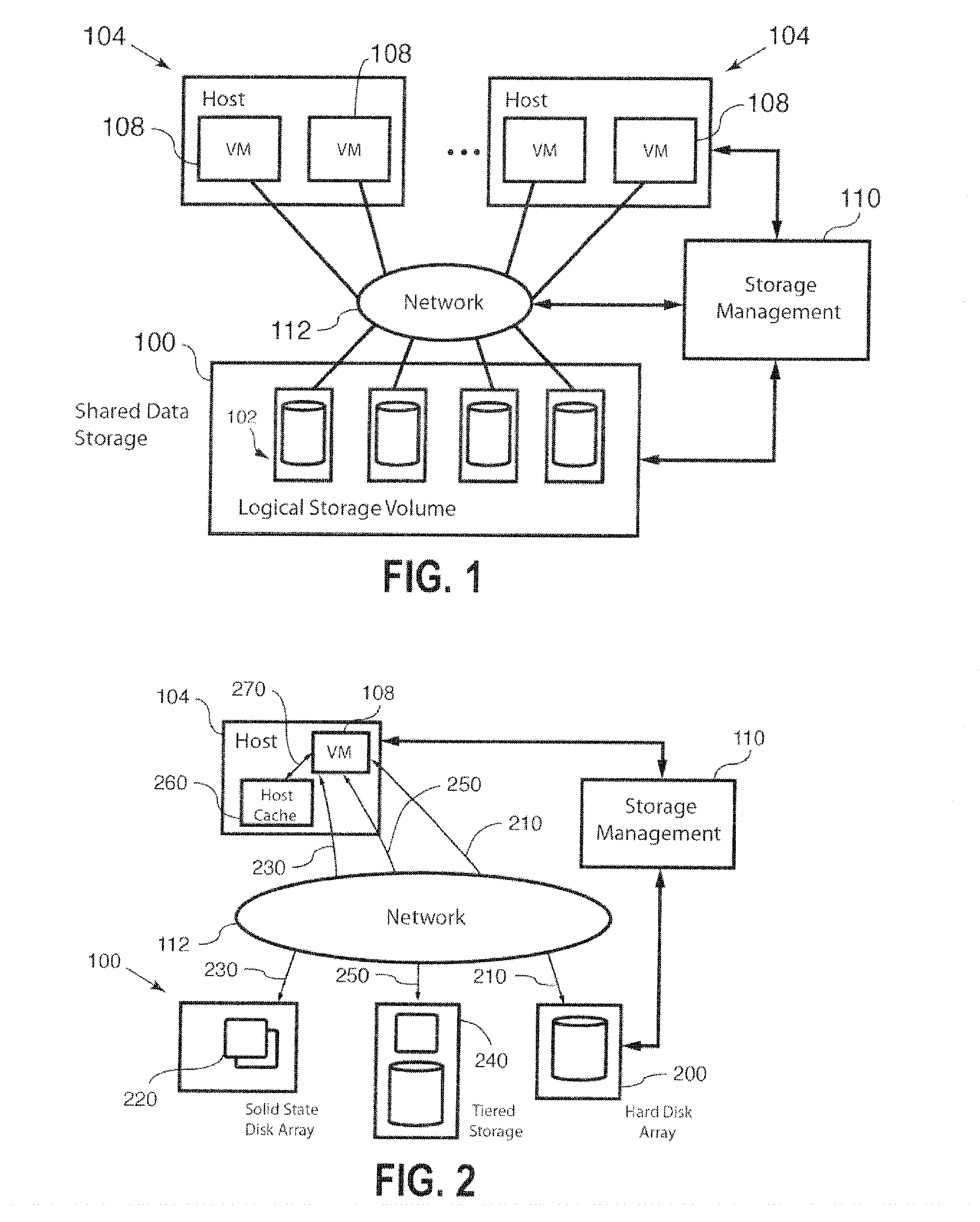 Systems and methods for provisioning of storage for virtualized applications