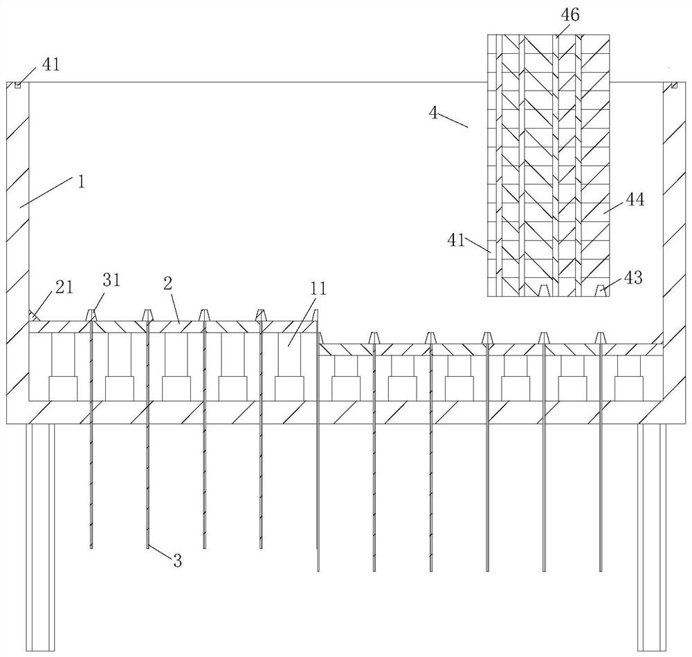 Building construction equipment and construction method based on BIM modeling